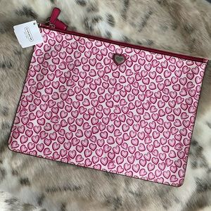 NWT Coach Retired Pattern Heart Bag